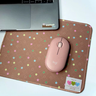 Mouse Pad แผ่นรองเม้าส์ มีแผ่นยางกันลื่น ขนาด 26 x 21 cm - SM,PLS!
