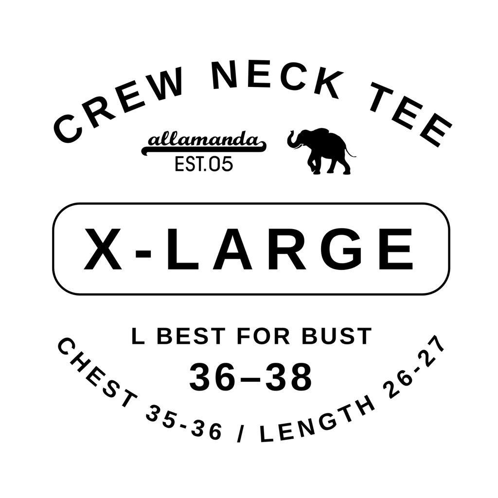 Allamanda 05 รวมแบบ เสื้อยืด คอกลม แขนสั้น งานสกรีน SIZE XL