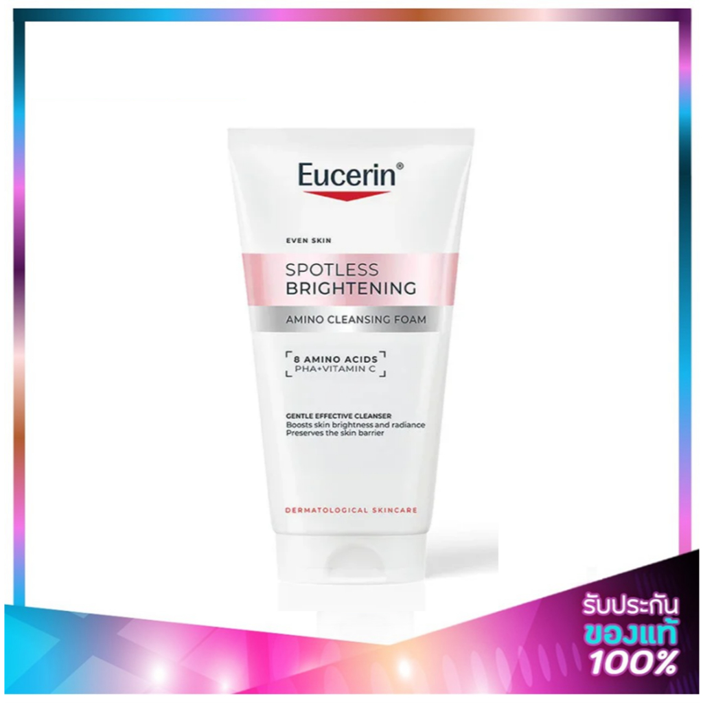 Eucerin Spotless Brightening Gentle Cleansing Foam 150g. โฟมล้างหน้า สูตรอ่อนโยน