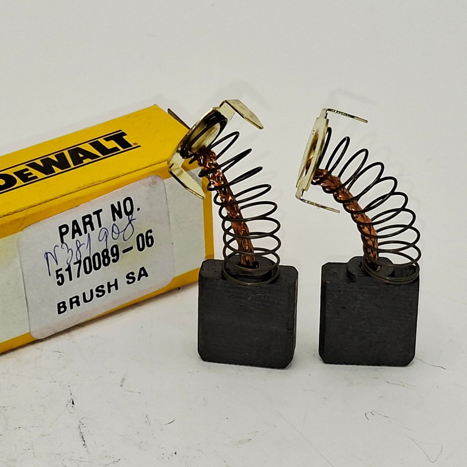 DEWALT STANLEY แปรงถ่านเครื่องตัดไฟเบร์ 14 นิ้ว ใช้กับรุ่น STEL705 D28720 KTM355 part no 5170089-06 N381908