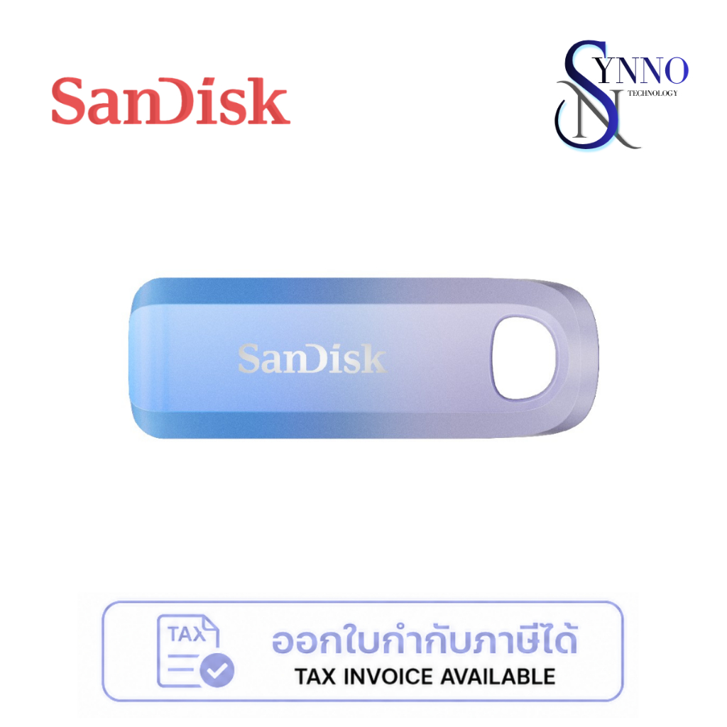 แฟลชไดร์ฟ SanDisk Creator USB Drive Type-C ความจุ 512GB (SDCZ75C-512G-G46) สี Blue ombre