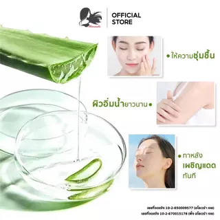 Missnala เจลอโลเวร่า Aloe Vera Essence Gel เอสเซ้นส์ เจลอโลเวร่า ว่านหางจระเข้99% ให้ความชุ่มชื้น