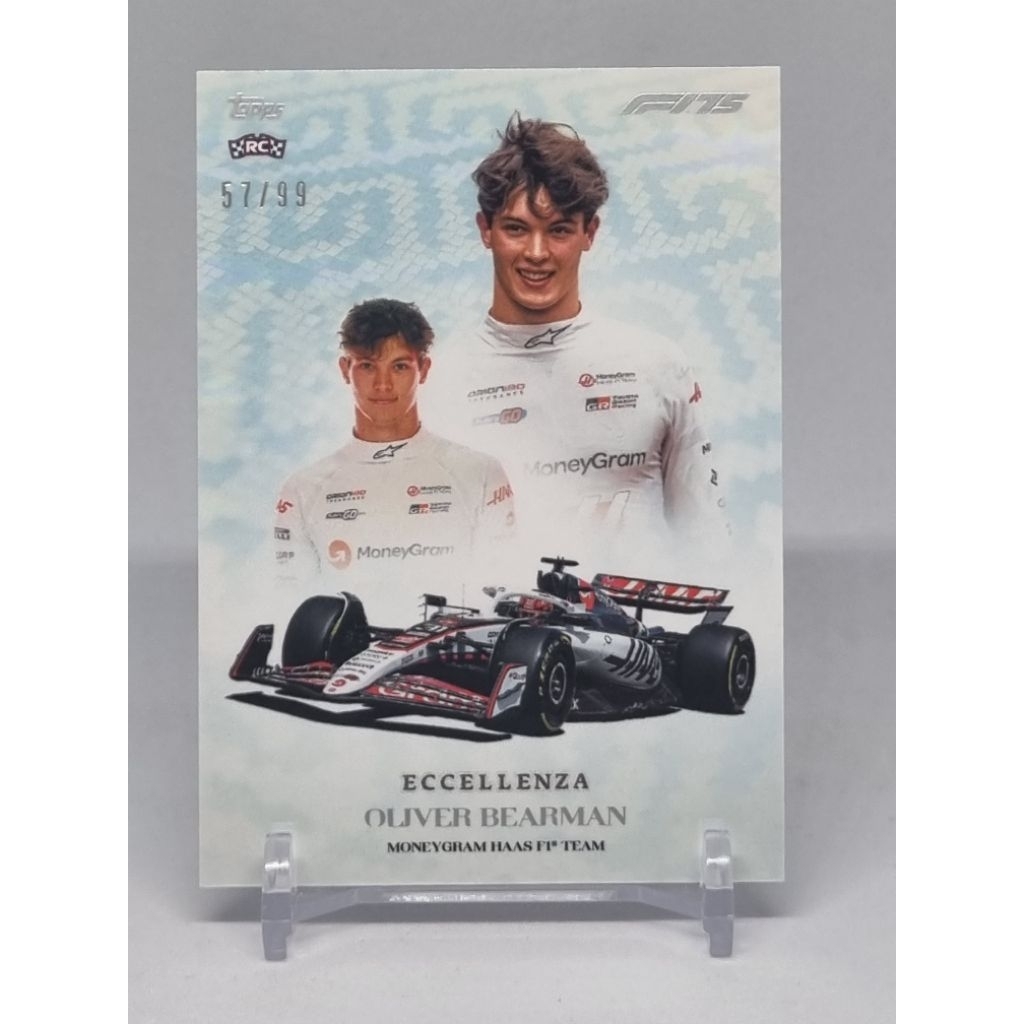 การ์ด F1 Topps Eccellenza F1 2025 Oliver Bearman (RC) Trionfo /99