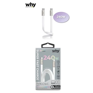 WHY สายชาร์จ IP สายชาร์จ Type-C 3A ชาร์จเร็ว สายถัก ยาว 1-2 เมตร ใช้กับ สมาร์ทโฟน ได้เต็มประสิทธิภาพ