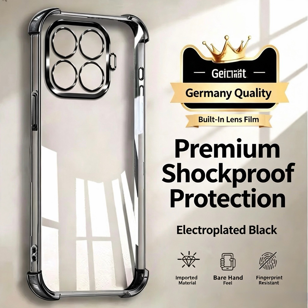 เคสใสนิ่ม ขอบเงา กันกล้อง สำหรับรุ่น Xiaomi Mi17T Mi17Tpro Case TPU