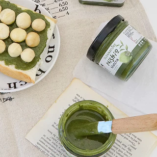 เนยถั่วอัลมอนด์ รสชาเขียว Nishio Matcha Almond Butter|ไม่เติมน้ำตาล|ไม่เติมน้ำมัน|ผลิตวันต่อวัน