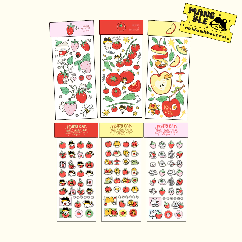 NEW! มีลายใหม่ Fruity club sticker