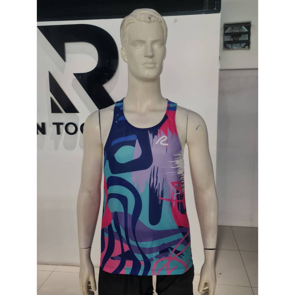 เสื้อวิ่งชาย เสื้อกล้ามเว้าหลัง เนื้อผ้าRabbit25 รหัสสินค้า T19