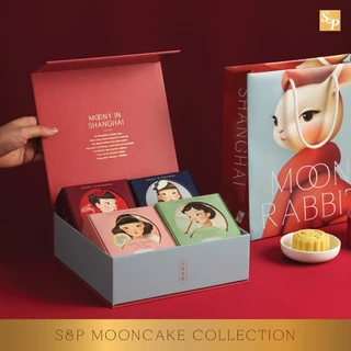 ขนมไหว้พระจันทร์ S&P Moon Rabbit Gift Set 2026 ชุดของขวัญสูตรนุ่ม 4 รส พร้อมกล่อง
