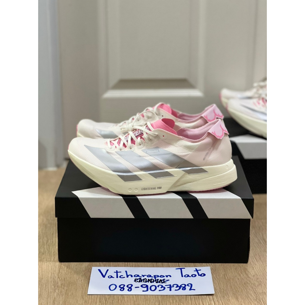 [ PREORDER ] รองเท้าวิ่ง Adizero Adios Pro 4 “Cherry Blossom Sakura“ รหัส JQ4445 & JQ4446 มือ1 ของแท้ 100%