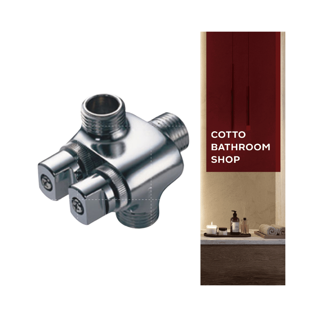 COTTO วาล์วเปิด-ปิดน้ำเข้า 1 ออก 2 CT198(HM)