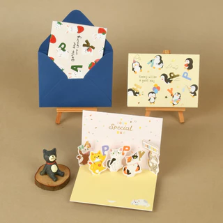 SHOP21 • การ์ดวันเกิด แบบPop Up การ์ดอวยพรวันเกิด การ์ดอวยพร happy birthday card (YC)
