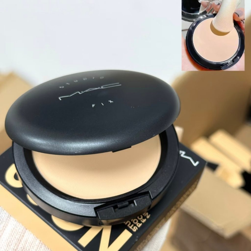 MAC Studio Fix Powder Plus Foundation แป้งพัฟผสมรองพื้น ให้ผิวเรียบเนียน ดูเป็นธรรมชาติ ไม่วอก