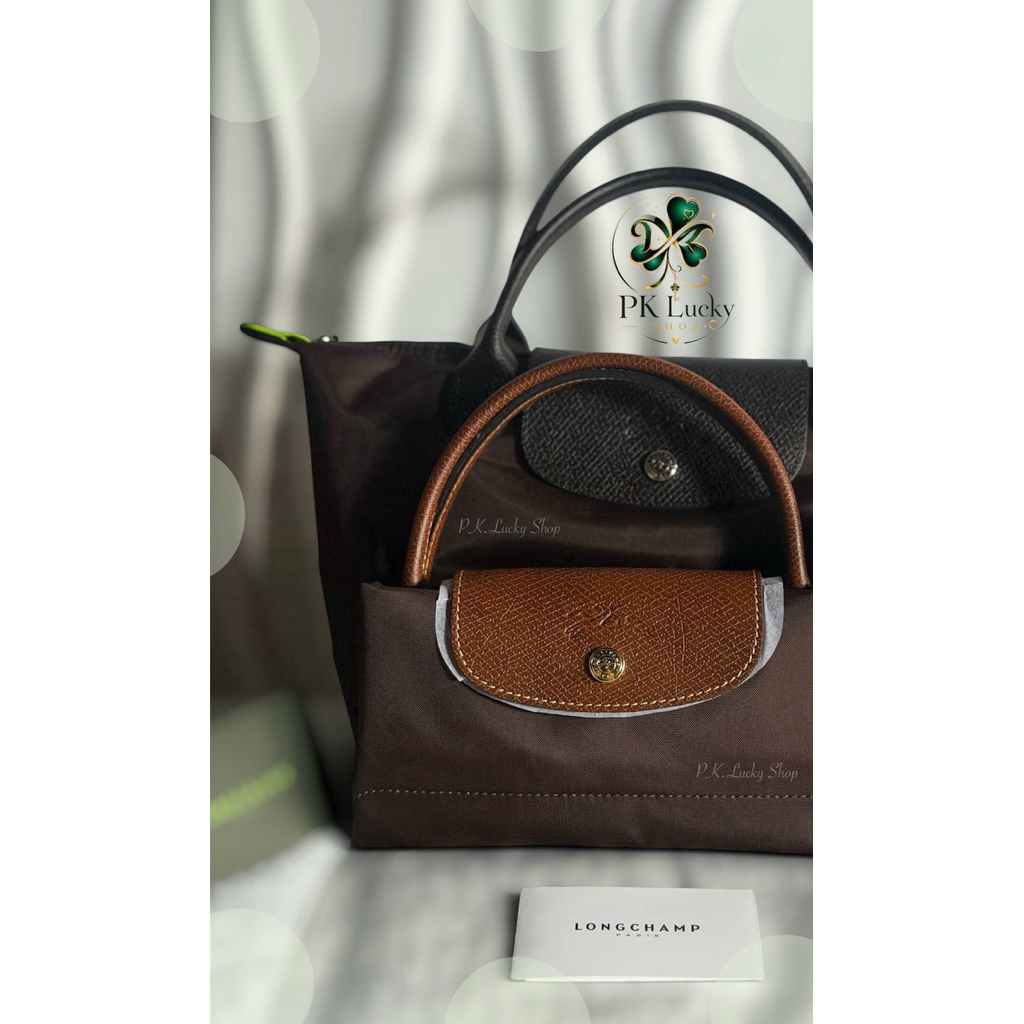 กระเป๋าถือLongchampไซส์ S หูสั้น สีมอคค่า LE PLIAGE GREEN S HANDBAG Mocha พร้อมส่ง แท้