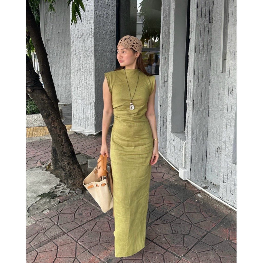 [ส่งต่อ] RINNA CARA Maxi Dress (สีเขียว)