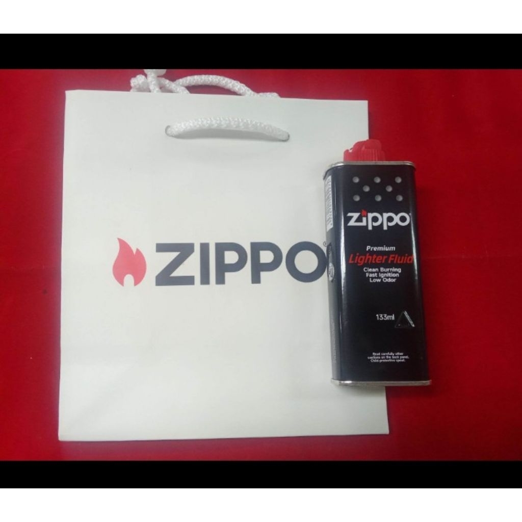 🔥🔥 Zippo น้ำมันไฟแช็ก133ml พร้อมถุงชนิดหนา ลิขสิทธิ์แท้ (Copyright) Production control by zippo  🔥🔥