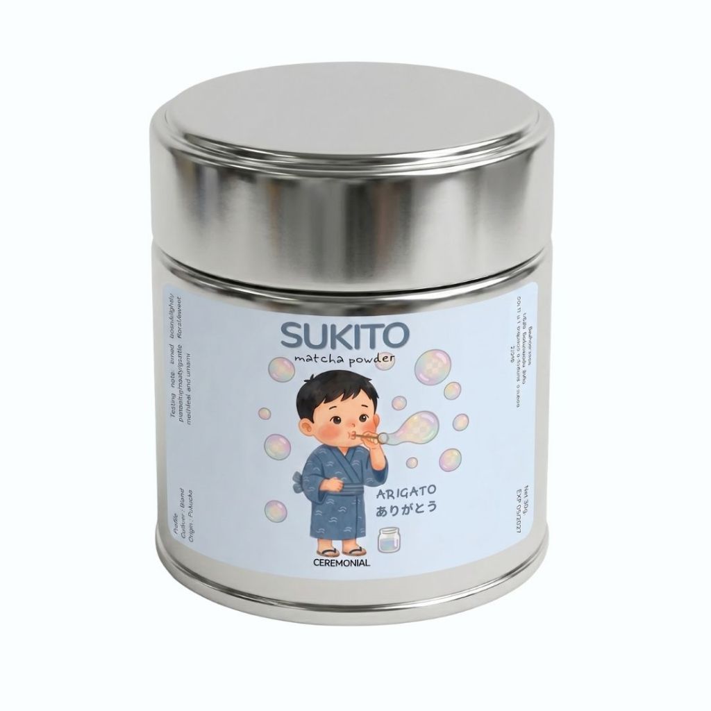 Arigato Matcha Powder 30g จากแบรนด์ Sukito Matcha ชาเขียวญี่ปุ่นแท้