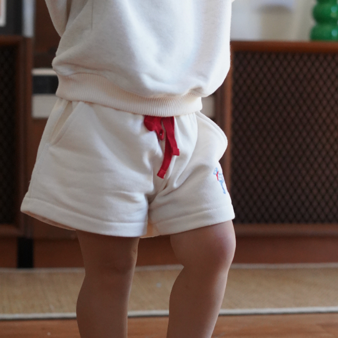 T!NY Kidswear - T!NY Dog Short กางเกงขาสั้นปักลายน้องหมาสุดคิ้วท์