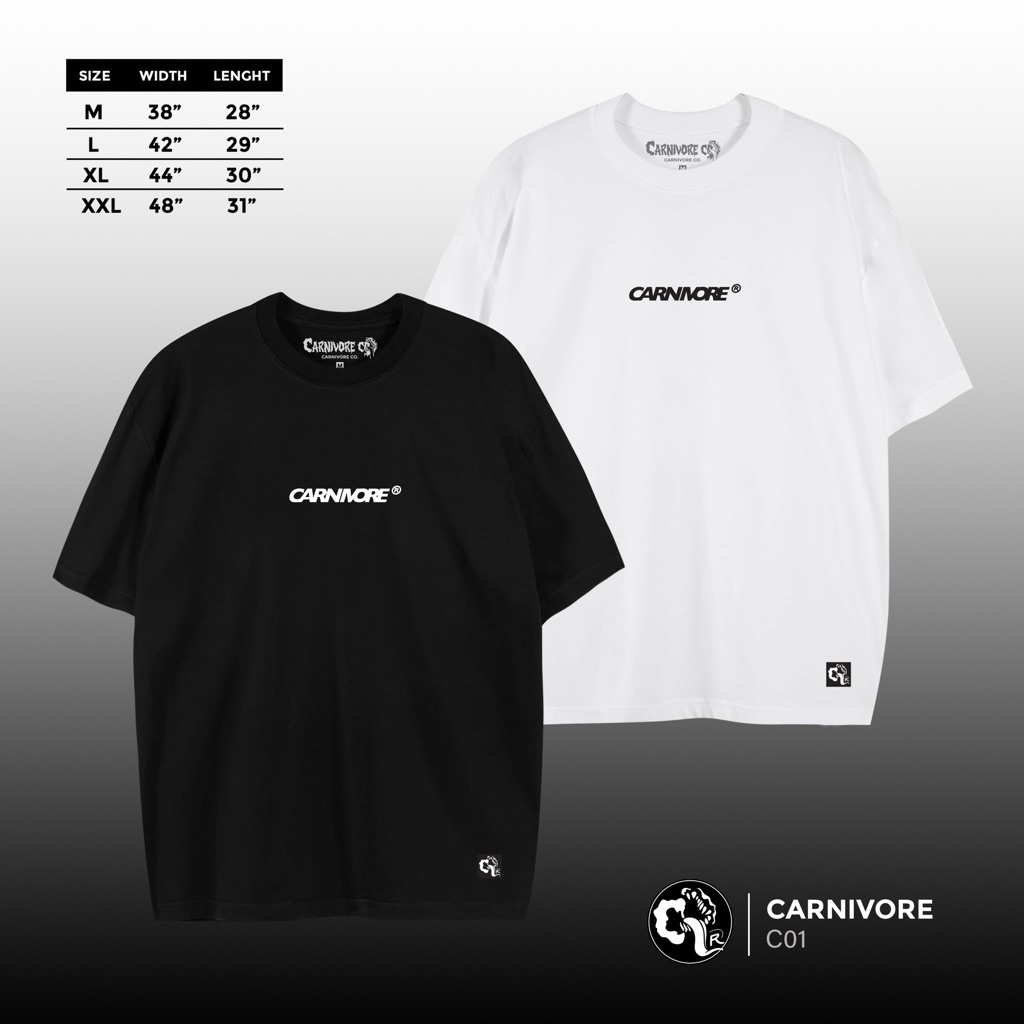 𝗖𝗔𝗥𝗡𝗜𝗩𝗢𝗥𝗘 - Logo brand เสื้อยืดแขนสั้น แนวสตรีท Oversize เสื้อยืดชาย หญิง
