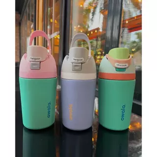 Owala FreeSip 12oz น่ารัก สแตนเลส 304 กระติกน้ำ พร้อมส่ง มีหลอด เก็บอุณหภูมิ / เก็บความเย็น