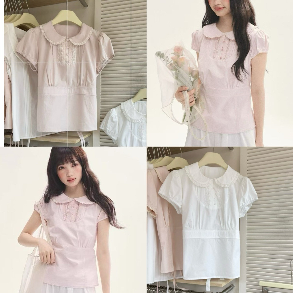 Somedays | Gurly Top เสื้อแขนตุ๊กตาแต่งดีเทลลูกไม้ เกิร์ลลี่น่ารักe