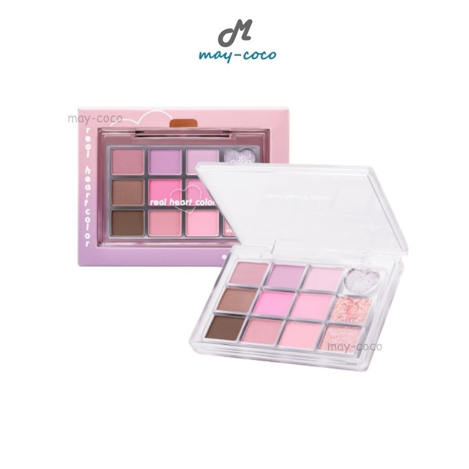 ถูก/แท้/มีไลฟ์ พาเลทท์ ODBO Real Heart Color Eye Palette พาเลท อายแชโดว์ เนื้อแมท ชิมเมอร์ ทาตา แต่งตา ตาวิ้ง สีชัด