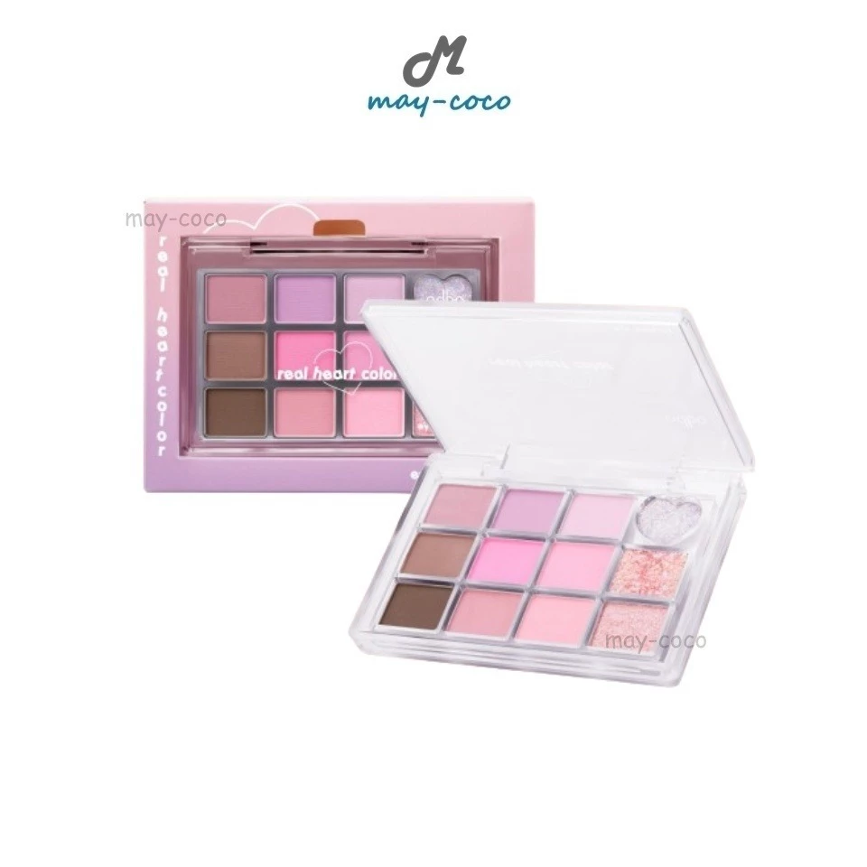 ถูก/แท้/มีไลฟ์ พาเลทท์ ODBO Real Heart Color Eye Palette พาเลท อายแชโดว์ เนื้อแมท ชิมเมอร์ ทาตา แต่งตา ตาวิ้ง สีชัด