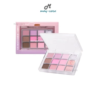 ถูก/แท้/มีไลฟ์ พาเลทท์ ODBO Real Heart Color Eye Palette พาเลท อายแชโดว์ เนื้อแมท ชิมเมอร์ ทาตา แต่งตา ตาวิ้ง สีชัด