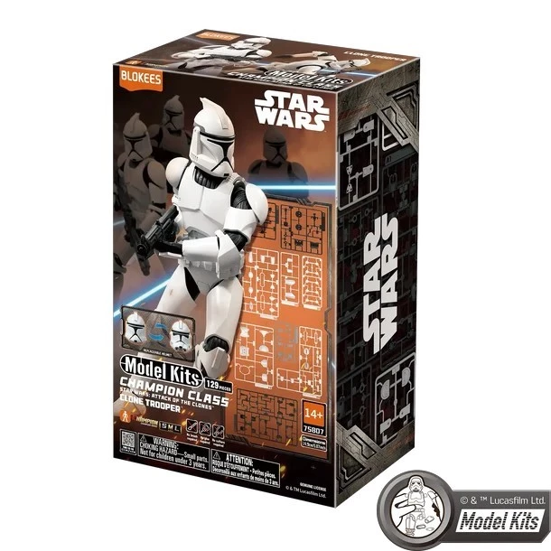 (พร้อมส่ง) Blokees Figures - Star Wars 75807 - Champion Class 07 - Clone Trooper (แก่โมเดล)