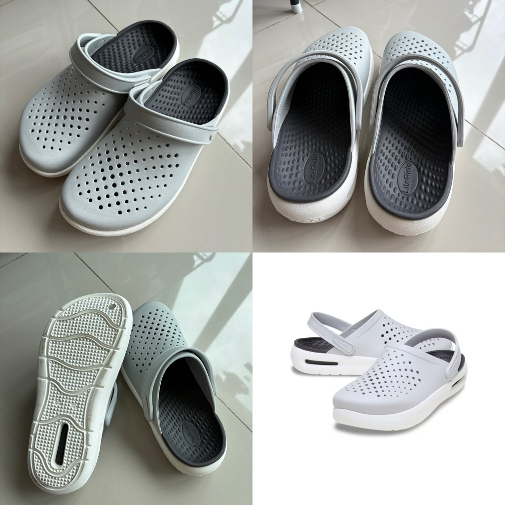 รองเท้า CROCS INMOTION CLOG รุ่น 209964-6UR สี ATMOSPHERE size M7/W9 ใส่สบาย ใหม่มาก แท้จากช้อป