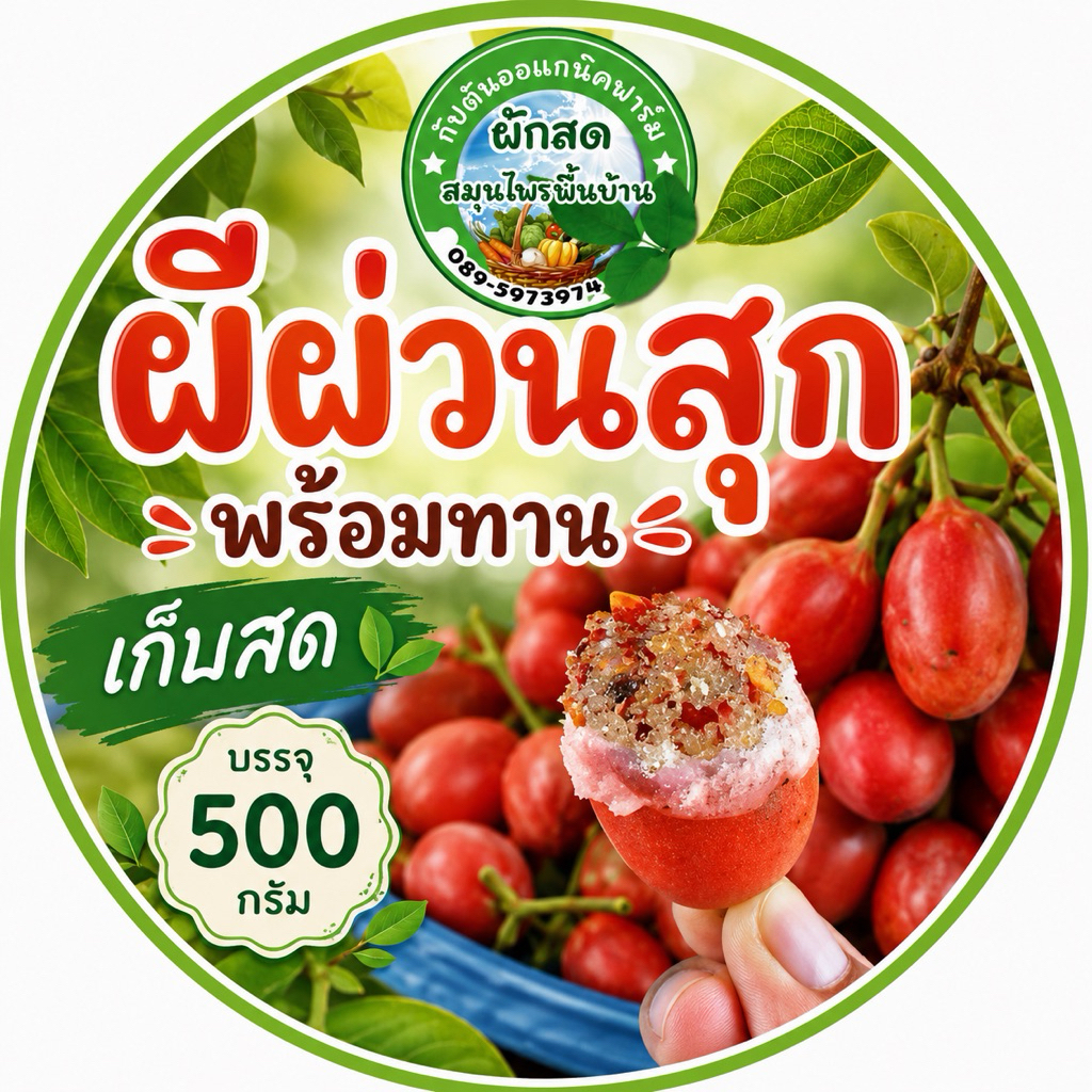ผีผ่วน(หมากผีผ่วน)บรรจุ500กรัม ของป่าหายาก รอของ2-3 วัน