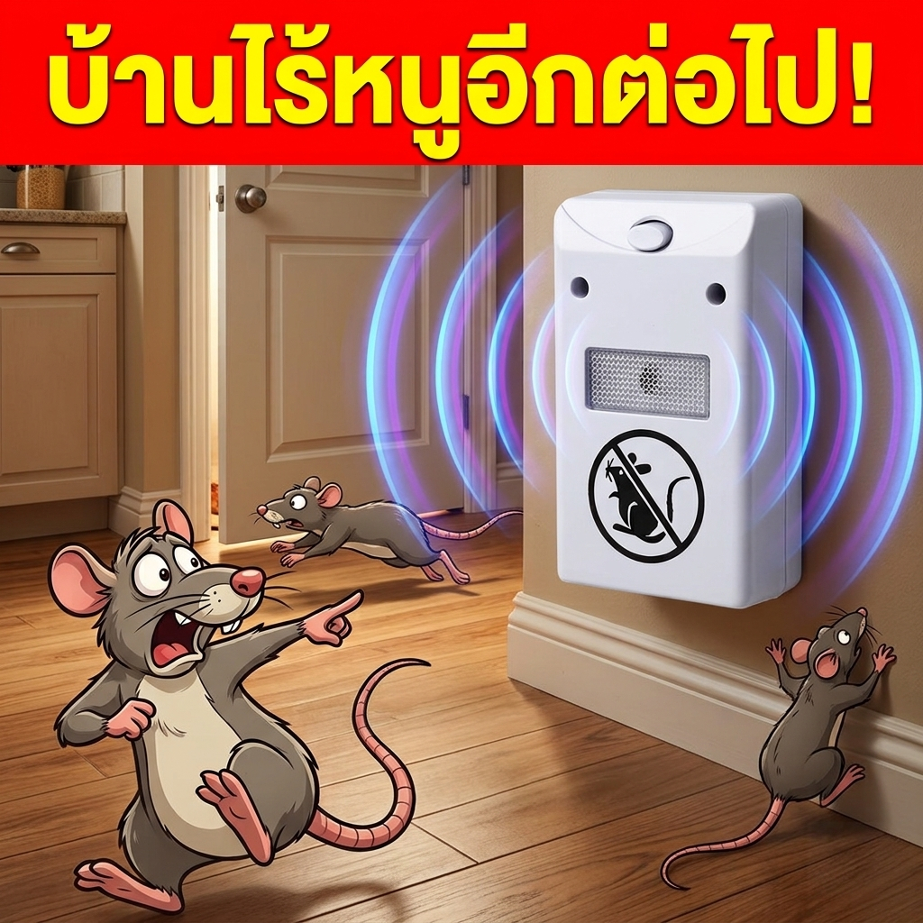 ไล่หนูตลอด 24 ชั่วโมง SLB ไล่หนู กําจัดหนู ที่ไล่หนู ขับไล่ไร้เสียง หลับสบายไร้กังวล ยาไล่หนู อาทไล่หนู ไล่หนูไฟฟ้า