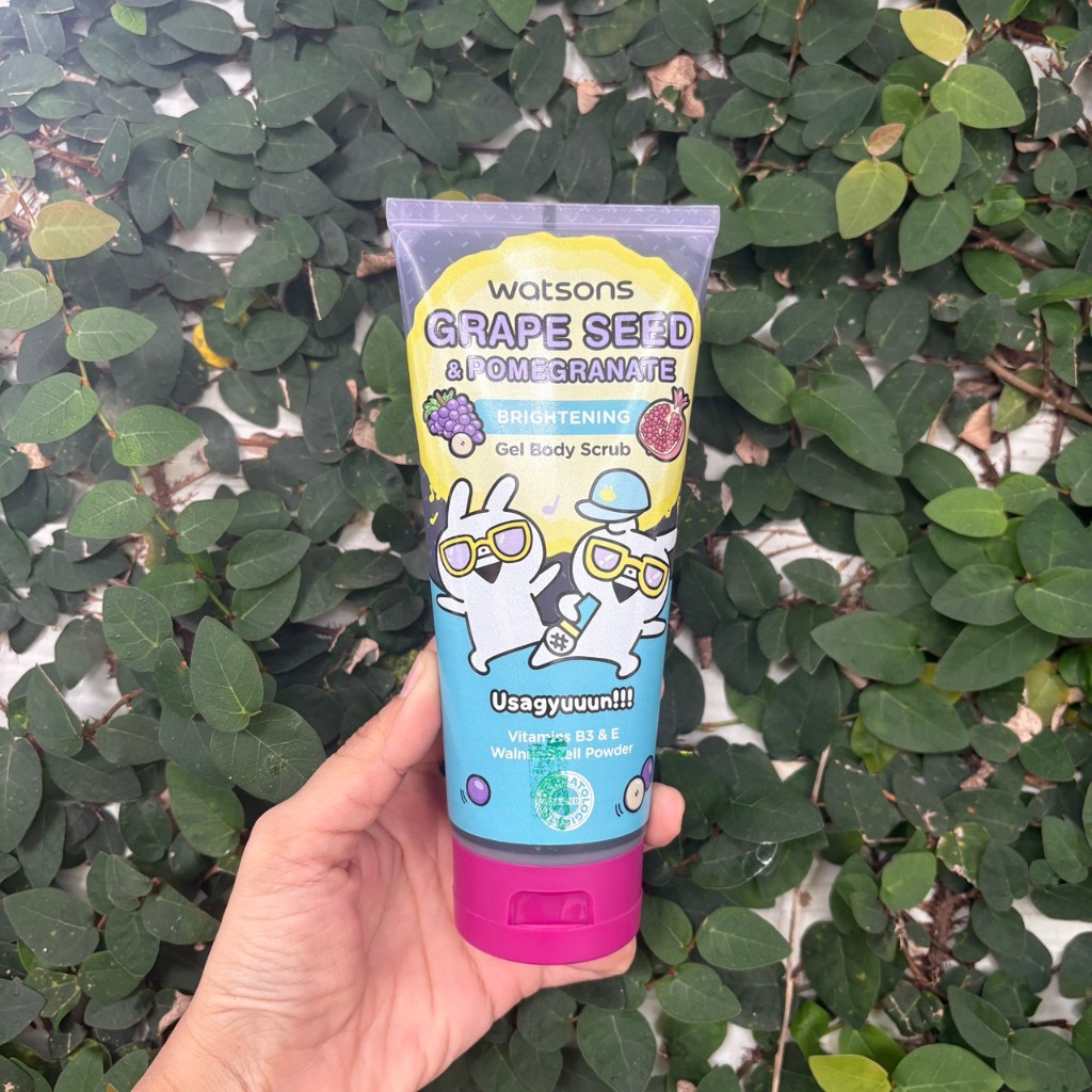 Watsons Greape Seed Pomegranate Gel Body Scrub 200g.เจลสครับขัดผิวกาย(Exp.11/2027)