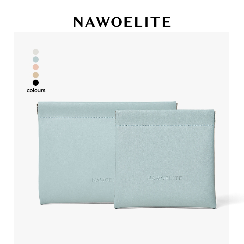 NAWOELITE Women's Wallets กระเป๋าใส่เหรียญ/บัตรการ์ด มินิมอล ขนาดพกพา Lucia Mini Pouch card wallet 5 สีให้เลือก