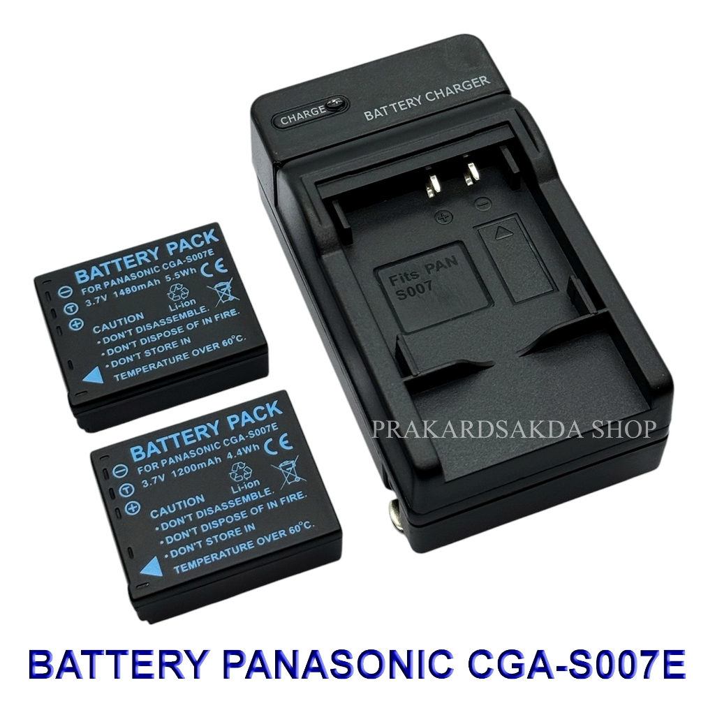 DMW-BCD10 \ CGA-S007E \ S007E Battery and Charger For Panasonic DMC-TZ1,TZ2,TZ3,TZ4,TZ5,TZ11,TZ15,TZ