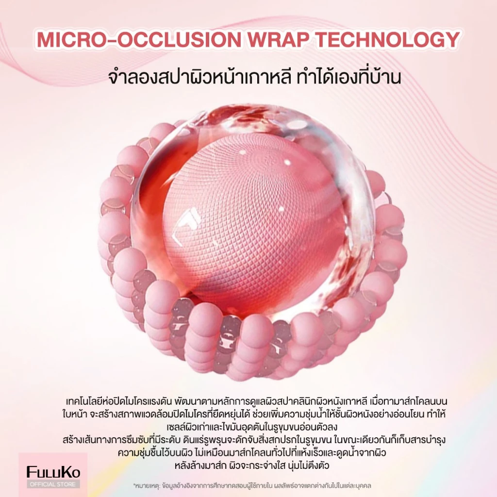 FULUKO Nicotinamide Brighten Me. Clay Mask มาสก์โคลน 7.5g*8/BOX สกินแคร์ ความชุ่มชื้น ใบหน้าที่สะอาด ผิวขาว หน้าเนียนนุ่ thumbnail 5