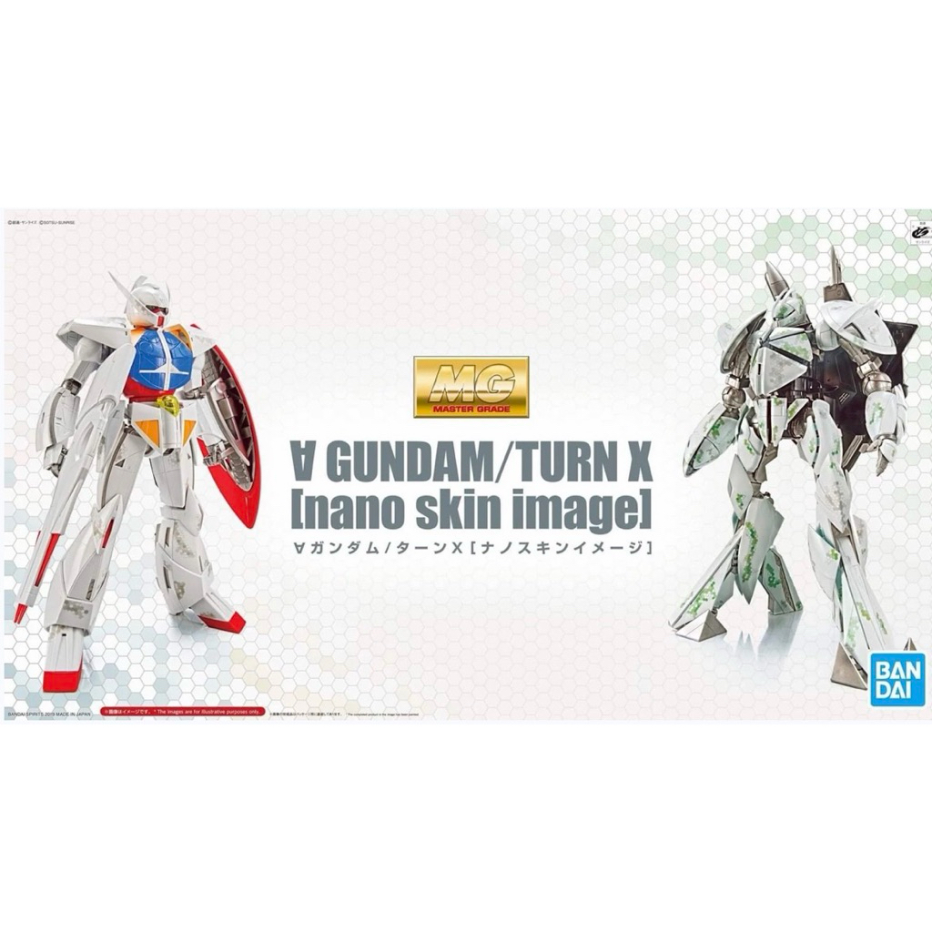 [P-BANDAI]:MG 1/100 Turn X / Turn A Gundam (Nano Skin Image)
