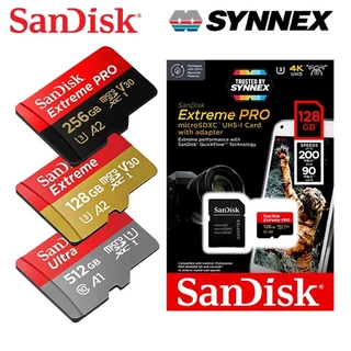 SanDisk Extreme PRO Micro SD Card 4K SDXC 32GB 64GB 128GB 256GB 512GB 1TB 200MB/s เมมโมรี่