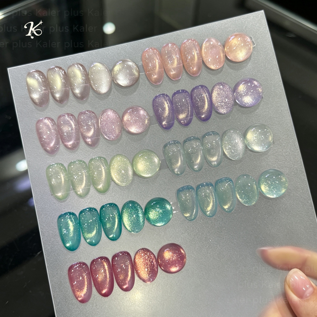 Kale Plus สูตรลับเฉพาะ9สี สีทาเล็บ สีเล็บเจลลูกแก้ว เจลลูกแก้ว ต้องอบ
