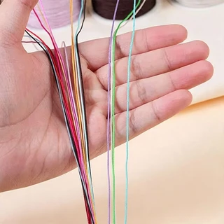 Bozix ด้ายหยกเบอร์ 72 ด้ายถักสร้อยข้อมือ DIY เกรดพรีเมียม แข็งแรง ไม่ขาดง่าย เหมาะสำหรับถักสร้อยลูกปัด หยก มุก