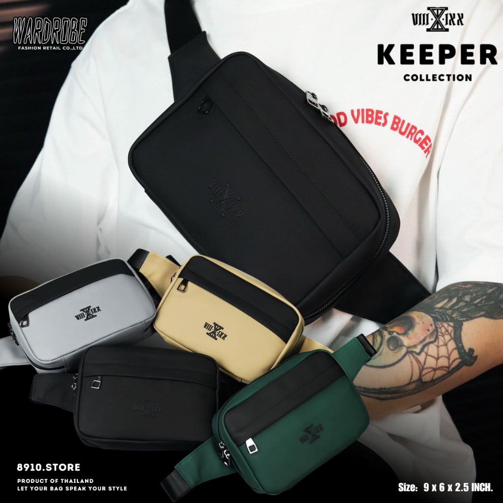 กระเป๋าสะพาย คาดอก คาดเอว ช่องจัดเก็บครบครันถึง 5 ช่อง 8910 - BAG