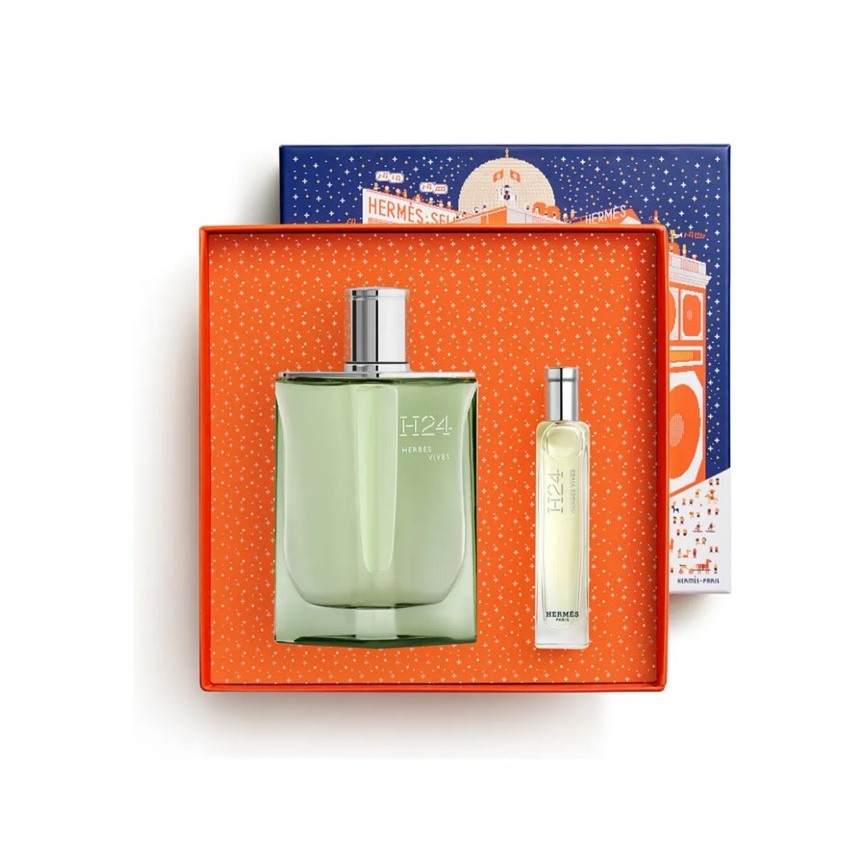 Hermes  H24 Herbes Vives Set EDP  ขนาด 100 ml+15 ml