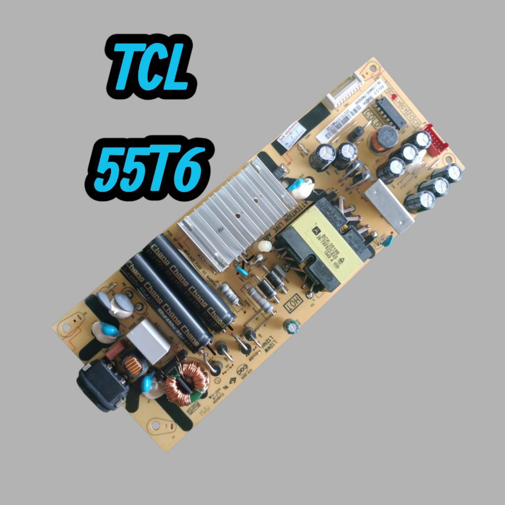 บอร์ดเพาเวอร์ซัพพลายทีวี tcl 55 นิ้วรุ่น 55T6แท้ถอด
