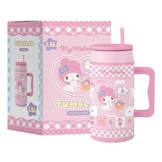 งานลิขสิทธิ์แท้ แก้วซานริโอ้เก็บความเย็น ขนาดความจุ1500ml งานสเตนเลส316 เก็บความเย็นได้นาน