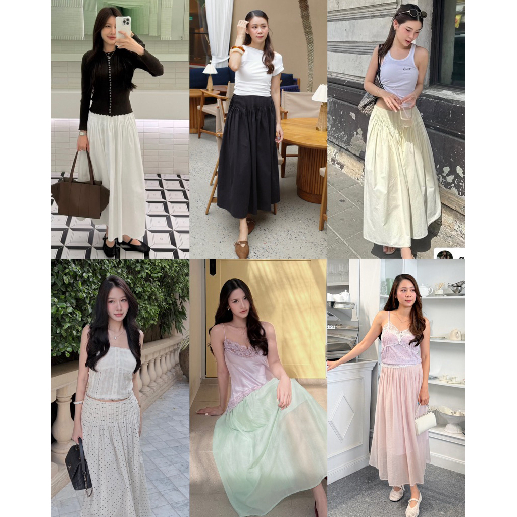 Plsme.bkk 〰“Sherleen skirt” (เฉพาะกระโปรง) มีซับใน