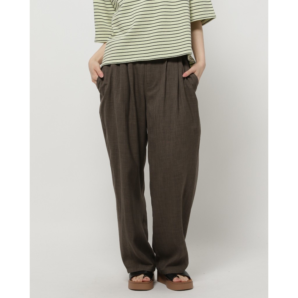 niko and ... กางเกงขายาว อำพรางช่วงขาและสะโพก Simple Casual Wide-Leg Pants