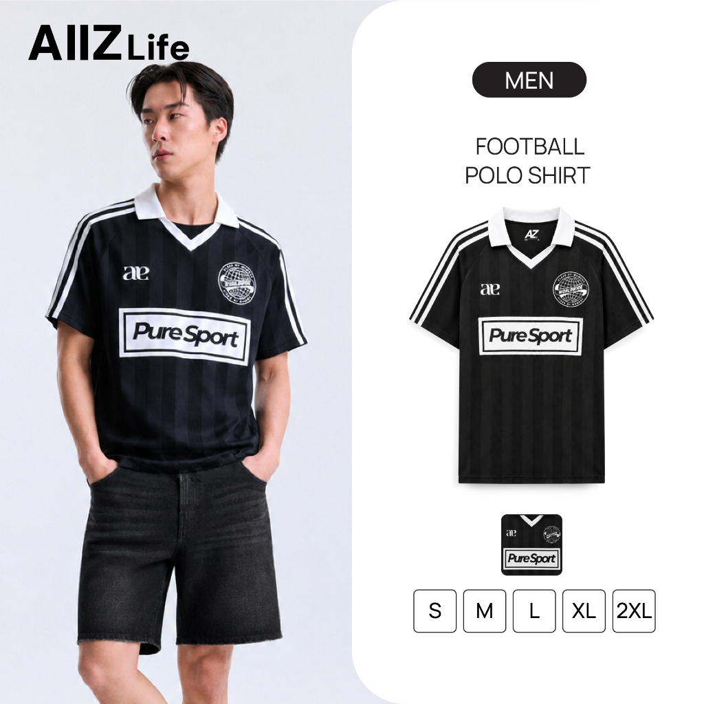 AIIZ (เอ ทู แซด) - AIIZ เสื้อโปโลฟุตบอลผู้ชาย AIIZ Men's Football Polo Shirt