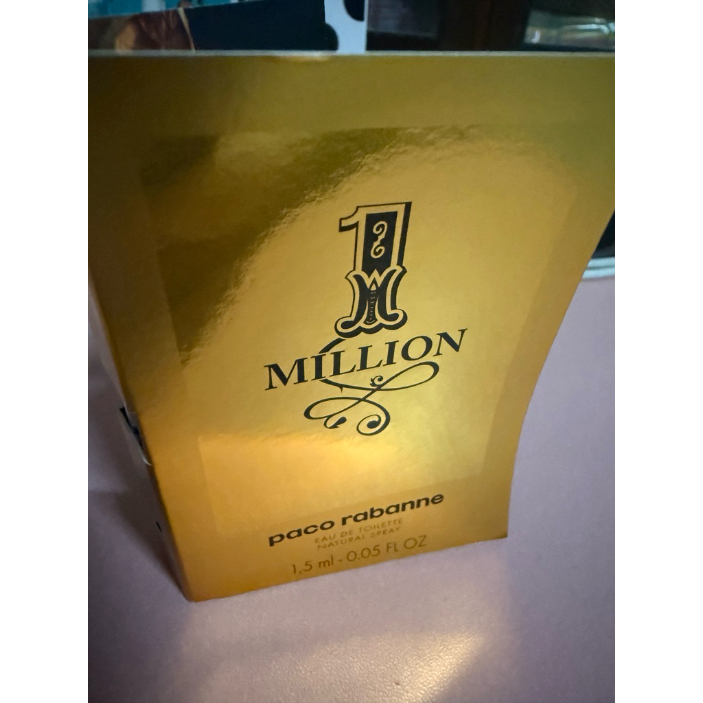 น้ำหอม( Vial ) Paco rabanne / 1 Million EDT  1.5ml.  (ของแท้ 100%)