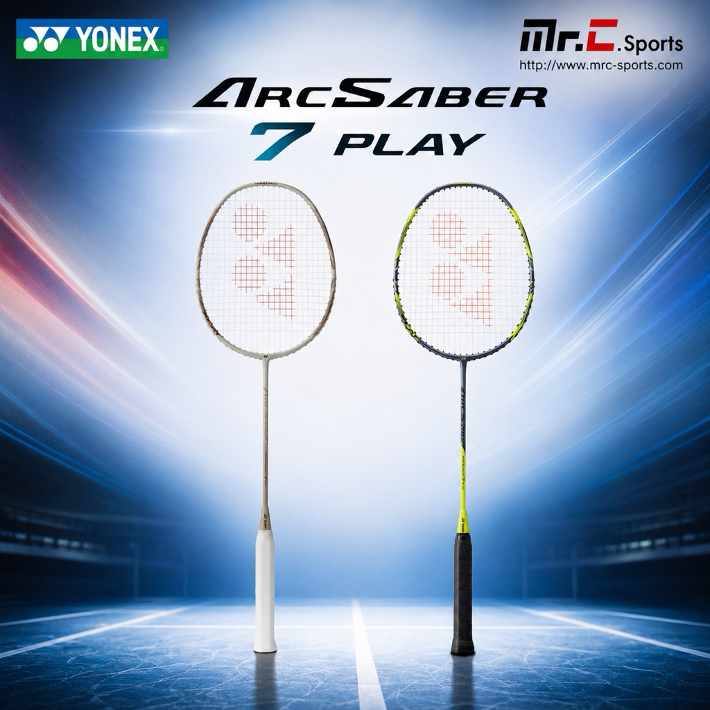 ไม้แบดมินตัน YONEX ARCSABER 7 PLAY 4U แถมเอ็น BG65 พันด้าม ซอง (โปรดอ่านรายละเอียดก่อนสั่ง)