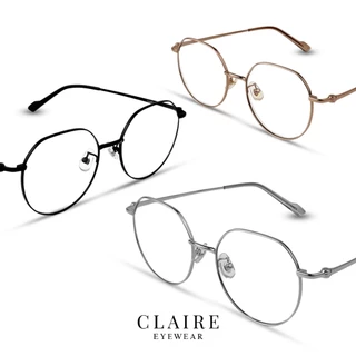 CLAIRE (แว่นสายตาสั้น) รุ่น "Mochi" แว่นกรองแสงสีฟ้า กันแดดUV ออกแดดเปลี่ยน "ชา" | Glasses